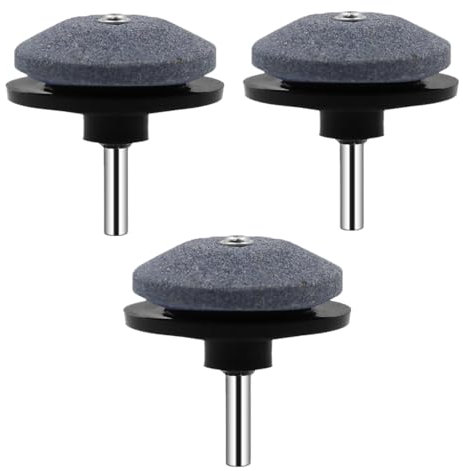 rujjftsy Rasenmäher-Klingenschärfer, 3 Stück, schwarz, Rasenmäher-Klingenschärfer, Universal-Klingenschärfer für Rasenmäher für jede Handbohrmaschine