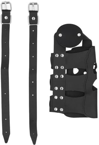 Porte-gobelet de Moto, Squelette en Cuir PU, Porte-Bouteille d'eau Universel pour Vélo, Conception Scientifique, la Plupart des Motos, Déplacements Pratiques, Cyclisme, Voyages