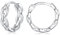 Sterling Silver Hoop Earrings for Women - Lightweight Small Twisted Huggie Chain Link Jewellery Gifts
