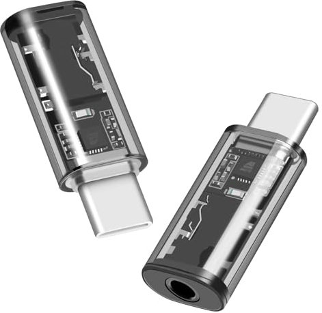 Seminer USB C a 3.5mm Audio Adaptador (2 Pack), USB Tipo C a Aux Auriculares Hembra Jack DAC-USB C Adaptador de Auriculares para iPhone Serie 15, iPad Pro, Galaxy