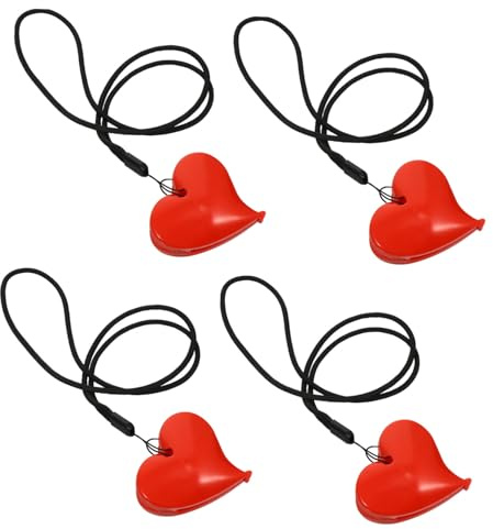 JOINPAYA 2 Satz Herz Kinderwagenclips Multifunktionale Deckenhalter aus Abs Nylon für Schlafwagen und Babybett