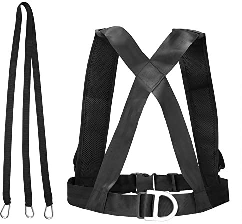 ZHAPEG Grade Fitness Schlitten Geschirr Weste Kraft Speed Training Gepolsterter Gurt Schulter Trainingsband Widerstandsband