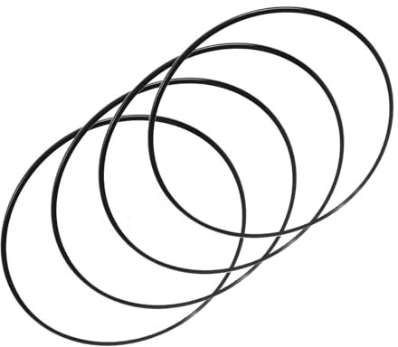 4 Stück 18 Zoll Felgenschutz aus Aluminiumlegierung, Kratzfest, Selbstklebend, Schwarz, Einfache Installation, Universelle Passform für Autos