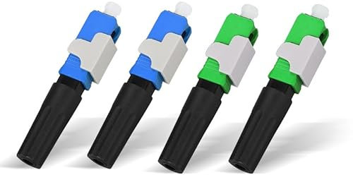 Guakiili FTTH SC-APC und SC-UPC Vorgebohrter Glasfaser-Schnellverbinder, 4 Stück, FTTH-Glasfaser-Schnellverbinder, Fiber Adapter