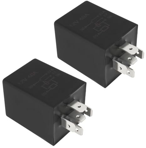 The Lord of the Tools Módulo de relé de retardo automotriz, 2 unidades, 12 V, 40 A, 10 s, SPDT, interruptor de relé de 5 pines, relé de relé de alta corriente