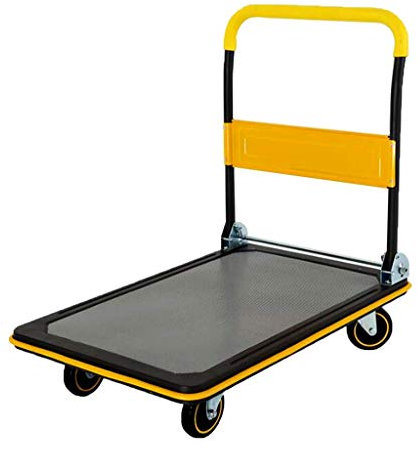 Carrello per Bagagli a Sacco Carrello per la Spesa Carrello per Attrezzi Portatile da Giardino Carrello Pieghevole a Quattro Ruote per la casa, con Portata di Circa 150 k