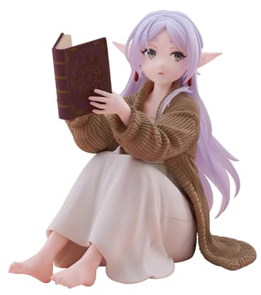 YLEAFUN Frieren Figur, Anime Cute Girl Home Dress sitzend PVC, Anime Cartoon Characters, Frieren Figur Modell Sammlung dekorative Anime Geschenke (13cm)
