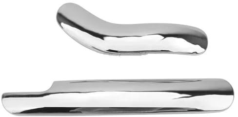 Motorrad-Endschalldämpfer Für Shadow ACE VT400 VT750 VT 400 VT 750 1997-2013 Motorrad Auspuffrohr Bein Chrom Gebogene Hitzeschild Abdeckung Schutz Motorrad-Auspuff