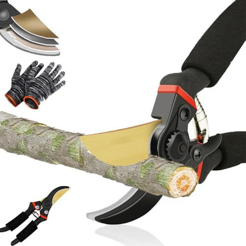 Garden Slicer Pro, Gardenslicer Pro Hochleistungs-Gartenschere, Hand Heckenschere Für Äste Bis 3 Cm, Sk5-Stahlklinge, Ergonomisch, Schneidet Harte Äste Wie Heiße Butter (1PC)