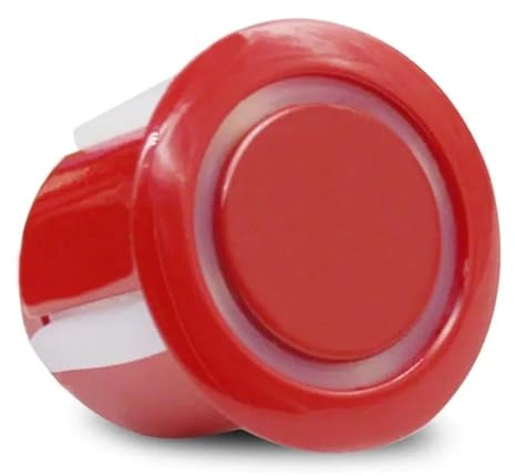 Einparkhilfe Auto Rückfahrradar 22 Mm Durchmesser Offenes Loch Parktronic Parksensor Fahrzeug Backup Sonden Kit(rot)