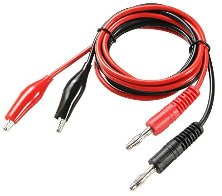 Sourcingmap Test Leads 4mm Banana Plug to Alligator Clip 5A for Electrical Multimeter Testing, Divided 90cm Long 2pcs