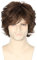 LeMarnia Herren Hellbraun Kurze Lockige Perücke Wellig Layered Synthetische Perücke Halloween Cosplay Perücke