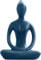 Yoga-Pose-Statue, Zen-Dekor-Figur, Keramik, blau, Yoga-Figur, Skulptur für Zuhause, Schreibtisch, 5,3 x 8,4 cm, 1 Stück