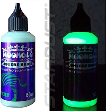 Stardust MOONGLO BLACKLIGHT INVISIBLE UV Peinture pour Brush - GREEN 60ml