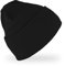 fiebig Kopli Beanie Sustainable | Umschlagmütze aus recyceltem Polyester & Acryl | Unisex One Size Strickmütze (Schwarz)
