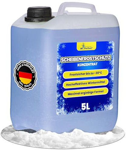 Mr. Perfect® 5L Scheibenfrostschutz anwendungsfertig - Frostschutzmittel für Auto Windschutzscheiben Frostschutz der Scheibenwaschanlage bis -30°C - schlierenfrei - Winter Scheibenwischwasser