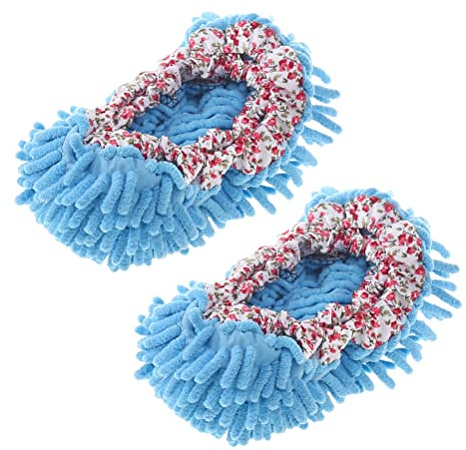 Chaussons de vadrouille, chaussettes de pied de nettoyant de sol en microfibre chaussures de vadrouille à poussière, couvre-chaussures pour le nettoyage de la poussière de sol de bureau de maison