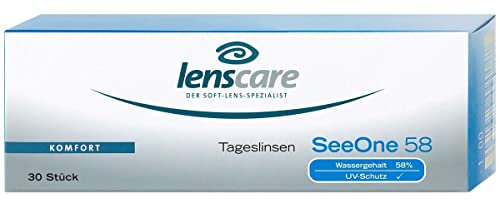 SeeOne 58 Tageslinsen, 30 Stück/BC 8.6 mm/DIA 14.2 mm / +2.00 Dioptrien