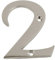 Chrome Door Numbers Screw On 3 Inch Number 2 Door Number Elegant and Bold Door Numerals Suitable for All Door Types Including Wooden uPVC and Composite.