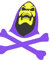 Kunstdruck auf Leinwand Skeletor Bones He Man Master Of The Universe (30 cm x 32 cm)