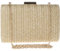 COAIMANEY Womens Straw Woven Clutch Summer Handmade Weaving Shoulder Bag for Party Prom Travel