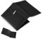 Xuniea Portefeuille Fin RFID Portefeuille à Trois Volets Portefeuille Mince en Toile Porte-Monnaie RFID Portefeuille de Sport Zippé pour Ado Garçons Homme Voyage Extérieur (Noir, Style Normal)
