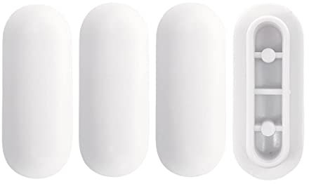 ALLY-MAGIC Noise Dampening Toilet Seat Bumper Set - Gasket Toilet Seat Buffer Y6-MTGD (White)