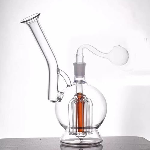 ParaCity Glass Bong hookah 6 Arm Tree Percolator water Pipe recycler Dab Oil Rigs 14mm (Pot)