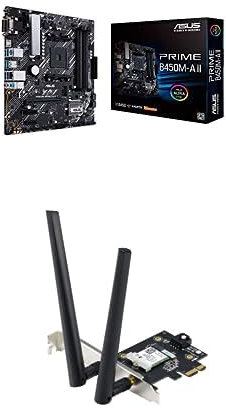 Scheda Madre Asus PRIME B450M-A II + Scheda Wireless Asus PCE-AX1800