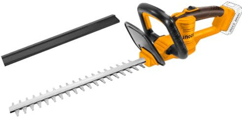 INGCO Cordless Hedge Trimmer (Body Only) Lithum-ion 20V Hedge Cutter 2800spm Blade Length 460mm Tooth Opening 18mm for Hedges, Shrubbery, Bushes CHTLI20018