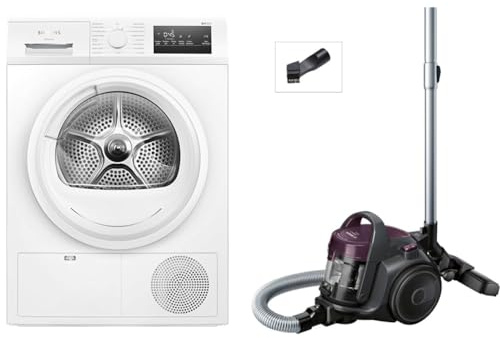 Siemens WT45HVA3 iQ300 Wärmepumpen-Trockner, 8 kg & Bosch bgc05aaa1 GS05 cleann 'n Staubsauger ohne Beutel
