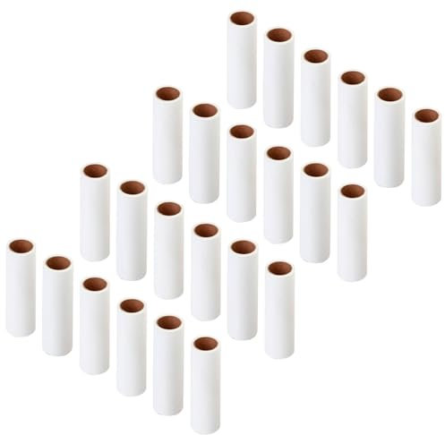Acan Tradineur - Pack de 24 recambios de Rodillo quitapelusas, Total 1440 Hojas Extra Adhesivas, Eliminar pelos de Mascotas y Polvo, Ropa, alfombras, sofás, Coches, Maletas - 16 cm