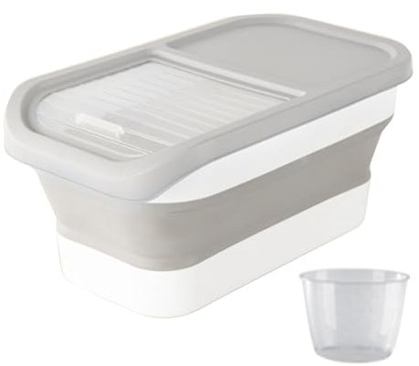 GAOFESA Récipient de stockage de nourriture pour chien de grande capacité avec couvercle transparent