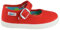 javer 62 - Mercedita Hebilla niños loneta. Calzado de Lona cómodo para niños. Niñas Color: Rojo Talla: 24