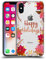 Head Case Designs Felices Fiestas Oro Navidad Carcasa de Gel de Silicona Compatible con Apple iPhone X/iPhone XS