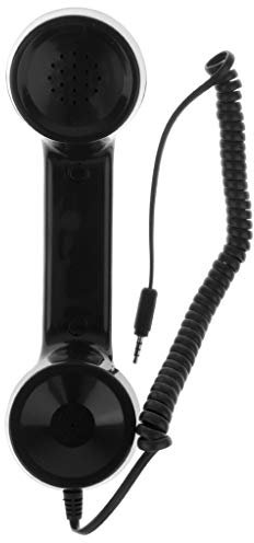 B Blesiya Universal-POP-Retro- Handy-Hörer 3.5mm Jack Für iPhone Handys in 4 Fraben auswählen - Schwarz