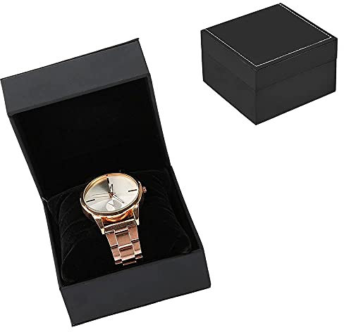 Brrnoo PU Uhrenhalter, Uhrenkästchen Armbanduhr Vitrine Schmuck Aufbewahrungsbox, Aufbewahrungsbox Armbanduhr, Präsentation Und Aufbewahrung Von Uhren, Weihnachtsqeschenk