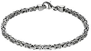 Zeeme Basic Unisex Armband 925/- Sterling Silber Glänzend weiß 315260013