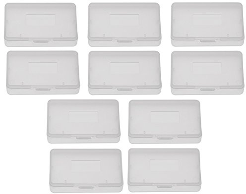 Yunir 10-teilige Patronenhülle für GBA, 6,4 x 4 x 1,3 cm, Transparent, ABS-Kunststoff, Staubschutz, Rutschfest