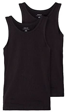 NAME IT Jungen Nkmtank Top 2p Noos Unterhose, Schwarz, 158-164 EU