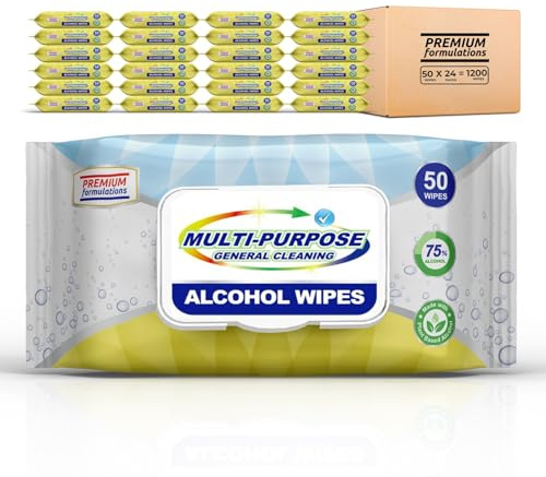 Freshnaps Institutional & Restaurant Grade Table Cleaning Wipes - Multi-Purpose | 50 Count x Pack of 24 = 1200 Wipes