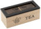 Scatola Porta Tisane in Legno, Porta Bustine The e Infusi da 2 Tea Box, Scatola Porta The Bustine