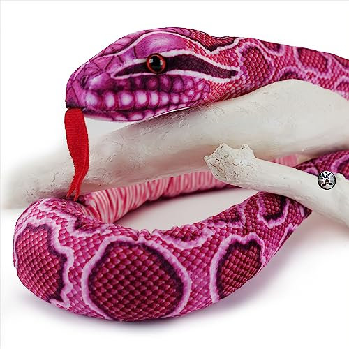 Pink Python Kuscheltier Schlange Python Plüschschlange Plüschtier PISAYA - Kuscheltiere*biz
