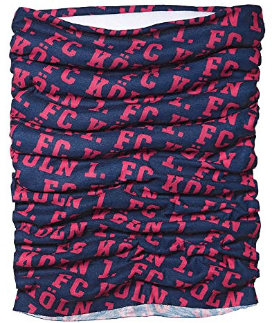 1. FC Köln Multifunktionstuch Halstuch Schal ** Blau mit Fleece **, Einheitsgröße