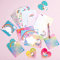 Einhorn Briefpapier Umschlag Set - 69 Blatt Briefpapier-Set für Mädchen Kinder Einhörner Geschenke für Mädchen Urkundenpapier mit Umschlägen Grußkarten Aufklebern Kugelschreiber Briefpapier Mädchen