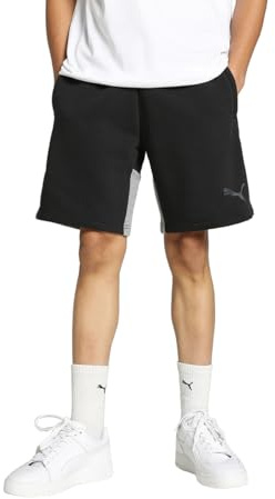 PUMA Men's Teamcup Casuals Knitted Shorts, Puma Black, M UK