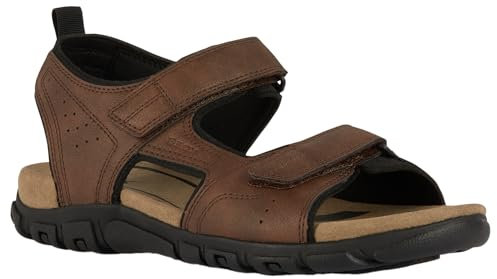 Geox Garçon Uomo Sandal Strada B, Marron Foncé, 40 EU