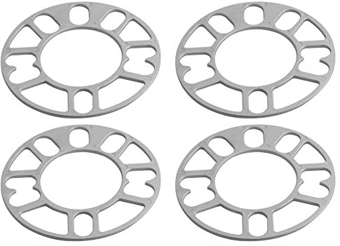 Yuikome 4 separadores de ruedas de aluminio para arandelas de rueda de coche, 3 mm para 4 x 100 4 x 114,3 5 x 100 5 x 108 5 x 114,3 5 x 120