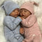Lonian 45 cm Full Body SiliconeVinyl Real Touch Baby Realistico Reborn Dolls Realistico Neonato Bambola Ragazzo Giocattolo Regalo di Natale (Gemelli)