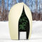 Estefanlo Winterschutz für Pflanzen, 2 Stück Winterschutz für Kübelpflanzen mit Reißverschluss Zugband, Frostschutz Pflanzenabdeckungen für Baum Palmen Balkonpflanzen Haube, Beige, 80 x 120 cm